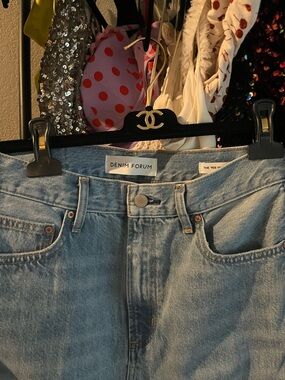 Denim Forum (The 90s Vintage Maxi Jean skirt ) size 28